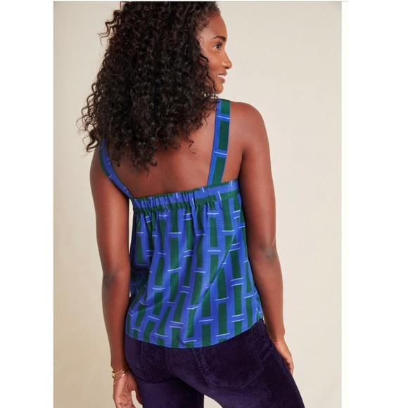 NWT Corey Lynn Calter Geometric Structured Tank - Picture 2 of 10